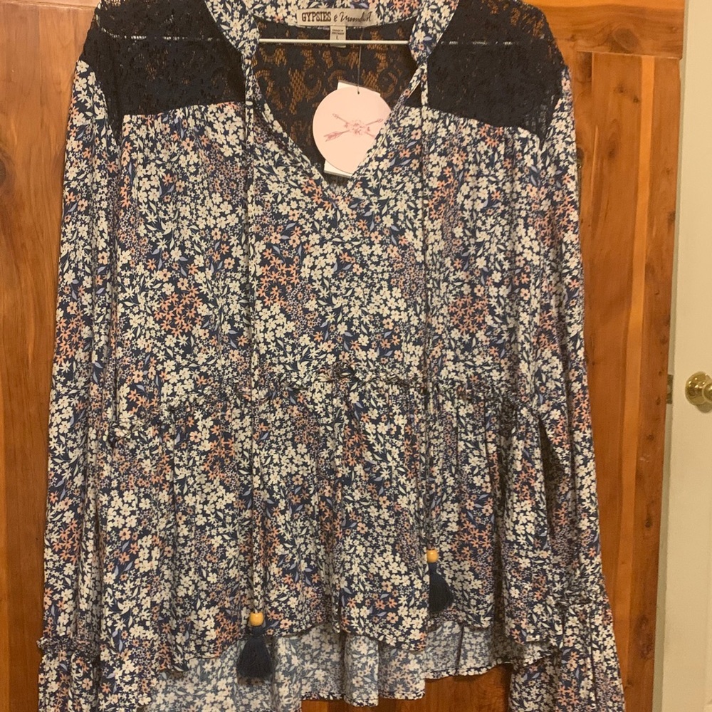 Gypsies & Moondust Peasant Top